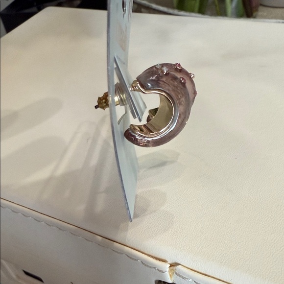 Lonna & Lilly Silver and Gold Studded Earrings - Picture 4 of 4